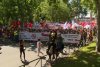 Protest anti-NATO cu secera și ciocanul la Madrid, înaintea summit-ului Alianței militare 775744