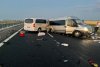 Accident grav între două microbuze, pe A1, în Arad. 11 victime, printre care și un bebeluș de 4 luni 775774
