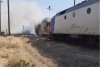 Tren în flăcări la Oradea. 100 de călători au fost salvaţi datorită mecanicului locomotivei care s-a ales cu arsuri de gradul II la picioare 780145