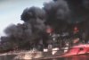 Trei barje încărcate cu cărbune au luat foc | Situaţie critică pe Dunăre, în zona portului Giurgiu 780343