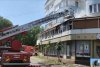 Un bloc din Slatina a fost cuprins de flăcări | Locatarii au fost evacuaţi cu scara 780822