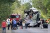 Imagini de la tragedia din Bulgaria, unde au murit 3 români | Primele momente după impactul autocarului cu mașina 783598