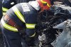 Autoutilitară făcută scrum într-un incendiu produs într-un atelier auto din Focșani 784900
