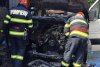 Autoutilitară făcută scrum într-un incendiu produs într-un atelier auto din Focșani 784901