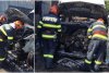 Maşină făcută scrum, după ce mai mulţi copii s-au jucat cu focul într-o localitate din Piteşti 784929