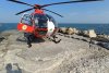Incident grav în Costineşti. Un turist s-a ales cu răni la coloană în timpul unei sărituri de pe mal. Intervine elicopterul SMURD 784884