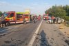 Accident cu cinci mașini pe Autostrada A1, lângă București: Șase victime, trafic blocat, elicopterul SMURD preia răniții 785699