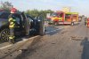 Accident cu cinci mașini pe Autostrada A1, lângă București: Șase victime, trafic blocat, elicopterul SMURD preia răniții 785700