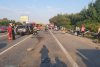 Accident cu cinci mașini pe Autostrada A1, lângă București: Șase victime, trafic blocat, elicopterul SMURD preia răniții 785701