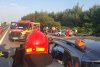 Accident cu cinci mașini pe Autostrada A1, lângă București: Șase victime, trafic blocat, elicopterul SMURD preia răniții 785703