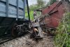 Două vagoane dintr-un tren cu cereale din Ucraina au deraiat și s-au răsturnat în Mureş. Anunţul CFR 789351