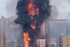 Un incendiu uriaș a mistuit o clădire cu zeci de etaje, în China 789974