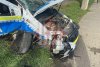 Mașină de poliție, implicată într-un accident în Iaşi. Autospeciala a ajuns în șanț | Sunt mai multe victime 790799