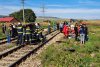 Maşina condusă de o şoferiţă începătoare, spulberată de un tren în Roşieşti, Vaslui 791512
