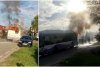 Un troleibuz a fost cuprins de flăcări, la Timișoara. Şoferul şi pasagerii s-au autoevacuat la timp 793657