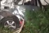 Un bărbat s-a filmat când a intrat intenţionat cu maşina în faţa trenului, în Lugoj 794837