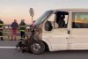 Accident pe A3, în Ilfov. Un microbuz cu 7 pasageri a fost implicat | Traficul rutier este blocat  797096