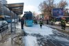 Un tramvai a luat foc în mers, pe Șoseaua Olteniței din București. Circulația tramvaielor și a autobuzelor este blocată 800497