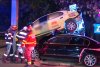 Accident grav în București! Un autoturism a ajuns sub un taxi 800782