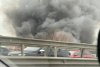 Incendiu puternic pe Bulevardul Iuliu Maniu din București, la intrarea pe Autostrada A1 809220