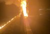 Un camion care transporta carton a luat foc pe autostrada A 10 812801