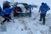 Iarna s-a instalat în România. Drumuri naţionale şi porturi închise din cauza ninsorii, zeci de maşini distruse, copaci și stâlpi rupți 813670