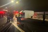 Accident în lanț pe Autostrada A1, între Sibiu și Boița: Un bărbat a murit după ce a sărit în gol, peste pod, din calea unei mașini scăpate de sub control 813876