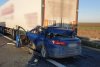 Un șofer ucrainean a murit pe loc după ce s-a înfipt cu mașina sub un TIR care aștepta în coloană, pe Autostrada A1, spre Vama Nădlac 814318