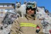 "În tot acest întuneric, puțină lumină" | Pisica salvată de sub ruinele din Turcia a fost adoptată de pompierul de care nu s-a mai dezlipit 818749