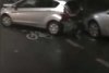 Doi bărbați beți au lovit cu o mașină trei autoturisme parcate în București. Jandarmii i-au prins când voiau să fugă 820013