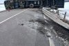Pericol de explozie pe drumul dintre Roman şi Suceava, după ce un TIR încărcat cu butelii goale s-a răsturnat 819952