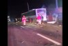 Accident teribil pe o șosea din Maramureș. Un șofer s-a izbit violent de un autobuz plin cu navetiști 820470