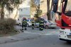 Doi muncitori au căzut cu tot cu schelă de la etajul trei, în Mureş | Sute de kilograme de materiale s-au prăbuşit în stradă 824346