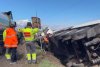 O cisternă plină cu motorină și o mașină de pompieri s-au răsturnat în Suceava 824847