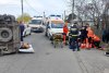 O ambulanţă care transporta un copil la spital s-a răsturnat în urma unui accident în Urziceni | Patru persoane au fost rănite 825097