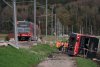 Două trenuri au deraiat în Elveţia din cauza furtunii Mathis. Mai multe persoane sunt rănite 826057