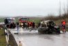 Şapte morţi într-un accident horror pe autostradă. Cinci prieteni au murit împreună într-o maşină făcută scrum, în Bad Langensalza, Germania 826535