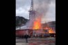 Incendiu la biserica de lemn din Borșa, chiar în ziua de Florii | Imagini incredibile 827684