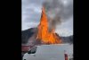 Incendiu la biserica de lemn din Borșa, chiar în ziua de Florii | Imagini incredibile 827686