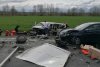 Accident teribil cu patru mașini pe DN1, în Brașov. Șapte persoane au fost rănite 829786