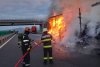 Incendiu pe autostrada Sebeş-Turda | Un TIR încărcat cu textile a ars ca o torţă 831228