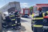 Un bărbat și o femeie au murit, după un accident grav cu șase victime, între două mașini și un TIR cu cereale, în Constanța 831843