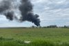 Incendiu violent, cu mari degajări de fum, pe platforma Săvinești, județul Neamț. Unii martori vorbesc despre explozii 834951