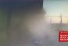 Momentul exploziei din staţia de alimentare cu gaz din Pantelimon, unde un bărbat a murit pe loc 835586
