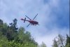Intervenţie dificilă a salvatorilor montani în Bucegi! Un turist blocat pe Valea Caraimanului, recuperat cu un elicopter care l-a ridicat cu troliul  837809