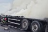 Incendiu pe autostrada A10 Sebeș – Turda | Un camion s-a făcut scrum 841224