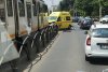 "Am auzit bubuitura" | Tamponare frontală între o ambulanţă şi un tramvai, pe Şoseaua Ştefan cel Mare din Bucureşti 842214