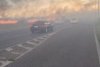 Incendiu puternic la marginea Ploieștiului, provocat de un fulger. Traficul este restricționat pe DN1 845282