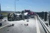 Accident în lanţ între un TIR și 4 autoturisme pe A1, în Timiș. Circulația este dirijată pe banda de urgență 846821