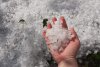 Covor alb de gheață în toiul verii, în urma fenomenelor extreme | Grindina a făcut prăpăd în mai multe zone din țară 847521
